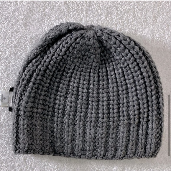 5/$25 Theory Grey Wool Viscose Mohair Blend Knit Toque Beanie Hat - Picture 6 of 12